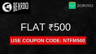 FLAT ₹ 500 OFF  BEARDO COUPON CODE  BEARDO DISCOUNT CODE 