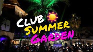 Club Summer Garden Konakli  Alanya Turkey. Party nightclub without a roof Antalya Turkiye турция