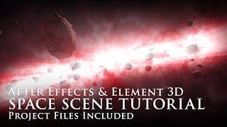 Element 3D Tutorial  Space Scene - After EffectsElement 3D + Project Files