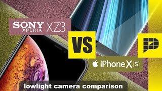 Iphone Xs VS Sony Xperia XZ3 - Lowlight camera