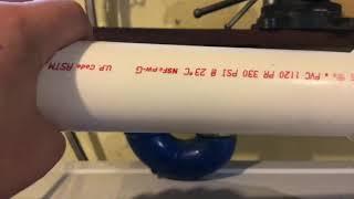 How to connect 1 14 poly p p trap to a 1 12 plastic pipe coming out of the wall.2020