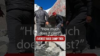 How much does it cost to hike to Everest Base Camp? More details in the comments. #shorts