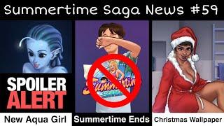 End Of Summertime Saga  New Hot Christmas Wallpaper  New Aqua Girl Design  Summertime Saga