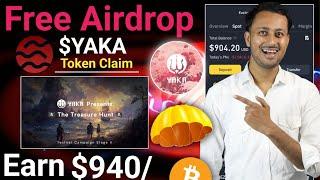 Yaka Finance Testent Airdrop  $YAKA Token Claim  Free Airdrop  Today New Airdrop 