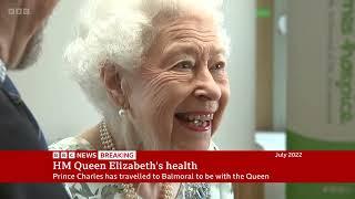 BBC News at One  8th September 2022  Queens Health Concerns