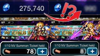 Over 200K Lapis 700 Tickets - Im ready  Final Fantasy Brave Exvius - Flaming Aether Rain Summons