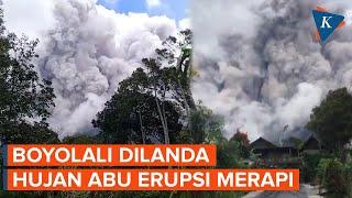 Erupsi Gunung Merapi Hujan Abu Melanda Wilayah Boyolali