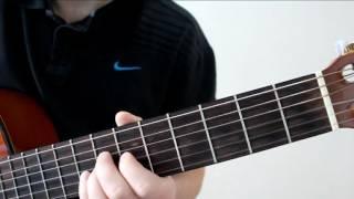 Как играть на гитаре песню Deep Purple - Smoke on the water fingerstyle уроки гитары