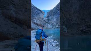 The largest glacier on the mainland of Europe ️ #hiking #backpacking #glacier #mountains