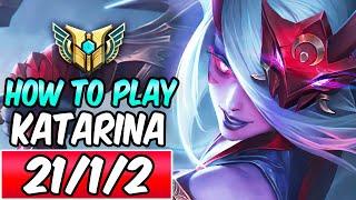 HOW TO PLAY KATARINA MID IN SEASON 14  Best Build & Runes  AP Katarina Guide  League of Legends