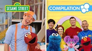 Sesame Street Elmos Party with Blippi Baby Shark The Wiggles & More  1 HOUR Songs for Kids