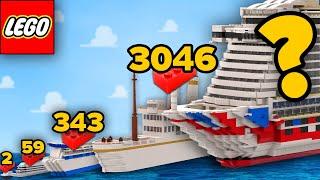 LEGO CRUISE SHIPS in Different Scales  Comparison