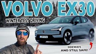 We test drove the new fully electric Volvo EX30 in Sweden on snow and ice