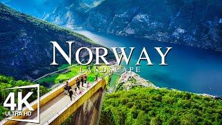 FLYING OVER Norway -  Relaxing Music With Beautiful Natural Landscape  Videos 4K