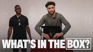 Kyle Pitts and Drake London compete in Whats in the Box challenge  Atlanta Falcons