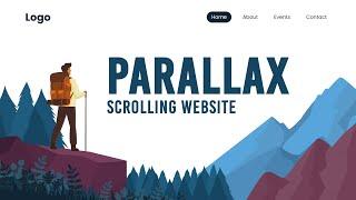 Simple Parallax Scrolling Website using ScrollTrigger  How to Make Parallax Website