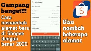 CARA MENAMBAH ALAMAT DI SHOPEE 2020  Mengisi alamat pengiriman di shopee