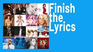 Mariah Carey finish song lyrics