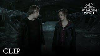 Hermione Destroys Horcrux and Kisses Ron  Harry Potter and The Deathly Hallows Pt. 2