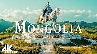 MONGOLIA IN 4K UHD • Majestic Plains Mountains and Deserts with Relaxing Music