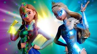 Miraculous Ladybug Elsa + Anna transformations Frozen