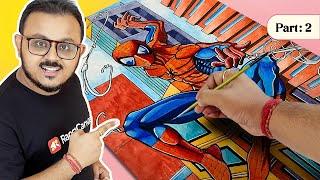 Easy Spider-Man Watercolor Painting Illustration for beginners  #watercolor #painting