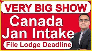 Canada Jan Intake File Lodge Deadline  Canada Study Visa updates  Landmark Immigration