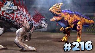 MAXED RAJASTEGA FIGHTS INDOMINUS  Jurassic World - The Game - Ep216 HD