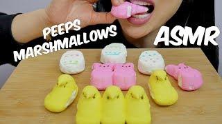 ASMR Peeps MARSHMALLOWS Eating Sounds No Talking  SAS-ASMR