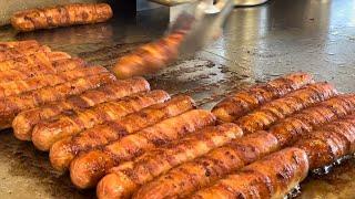 Tasty Bacon Wrapped Hot Dogs - Los Angeles Street Food