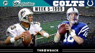 Marino & Manning CRAZY Clutch Duel Dolphins vs. Colts 1999 Week 5