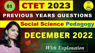 01Social Science Pedagogy CTET PYQsDec 2022 & Jan 2023Previous Year Question with official answer