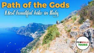 Hiking Italys Amalfi Coast - the Path of the Gods  4K 60fps