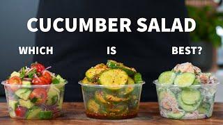 3 Easy Cucumber Salads  Viral Cucumber Salad