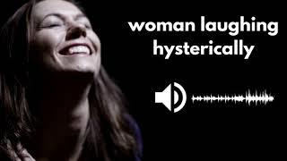 Woman laughing hysterically