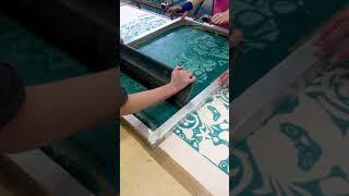 BA Textile Design student tour  Screen printing part 2