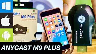 ANYCAST M9 PLUS WiFi HDMI Wireless Display Dongle - Unboxing  Easy Screen Mirroring Test