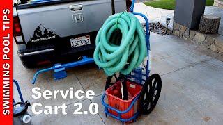 Pool Service Cart 2.0 by Advantage Manufacturing - Bring Everything Back to Your Stop at One Time