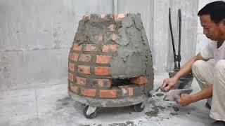 Build a beautiful moving wood stove  tandoor oven