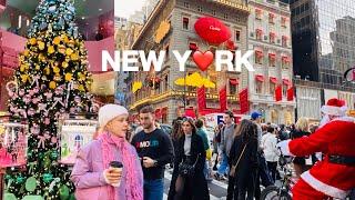 4KNYC ChristmasTimes Square 5th & 6th Ave Swarovski Holiday Shop & Rockefeller Tree 2023