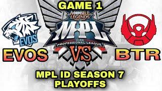 Evos Legends vs Bigetron Alpha  GAME 1  -  MPL-ID Season 7 Playoffs Day 2 - MLBB