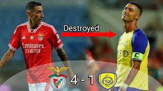 Le Jour Ou Di Maria A Humilié Cristiano Ronaldo  Benfica vs Al Nassr4-1