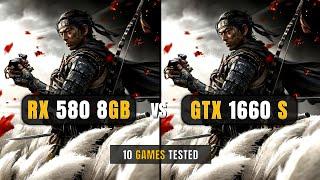 RX 580 vs GTX 1660 Super - i5 12400F - Test In 10 Games - 1080p + FSR