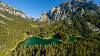 Grüner See at sunrise - Motion timelapses & FPV drone