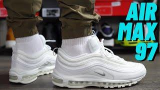 BEST ALL WHITE AIR MAX? Nike Air Max 97 White On Feet Review