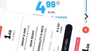 Ich brauche einen neuen Mobilfunk Tarif Telekom Netz SIM für 3€ ?