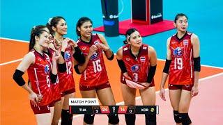 Thailand Volleyball Team Destroyed Korea in World Championship 2022 