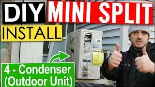 Mini Split Compressor Mounting - Ductless Heat Pump DIY Install