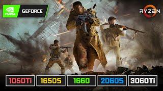 Call of Duty Vanguard  GTX 1050 Ti  GTX 1650 SUPER  GTX 1660  RTX 2060 SUPER  RTX 3060 Ti