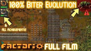 Can you beat FACTORIO when the Biters start at 100% EVOLUTION - Full Movie edited